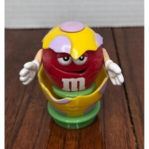M&M's Red Character Easter Egg‎ Collectible Figure Yellow Purple Shell Toy